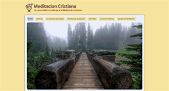 Desktop Screenshot of meditacioncristiana.net